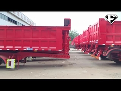 4 AXLES 내보자 세미 트레일러 최대 적재량 50 톤